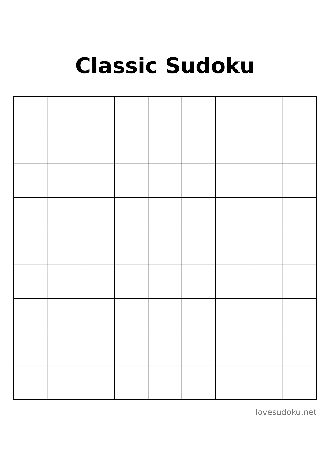 sudoku forms printable